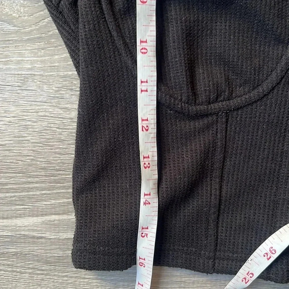 NEW JONATHAN SIMKHAI STANDARD Rib Knit Bustier Top - Picture 11 of 14